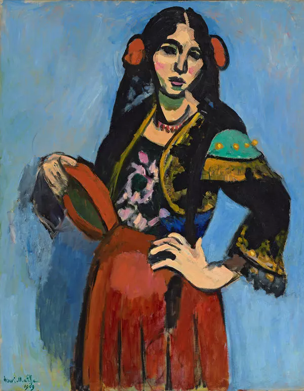 Spanish Woman With a Tambourine
