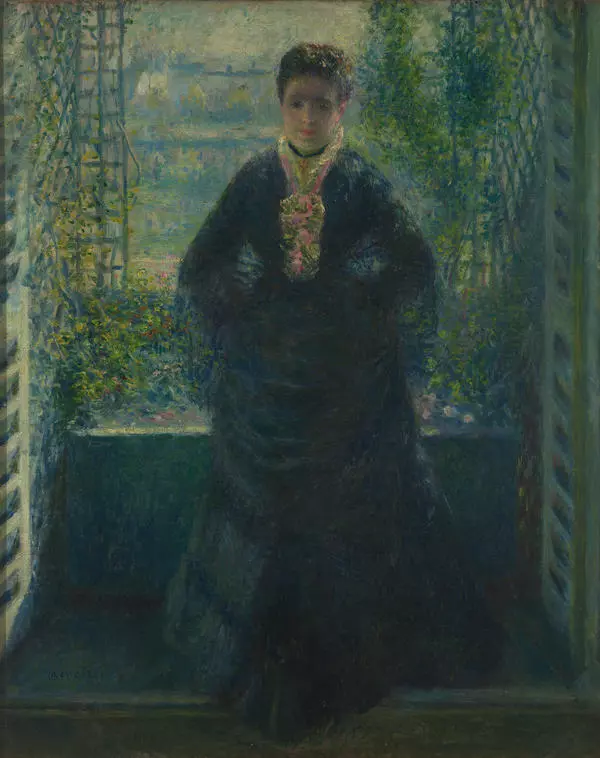 Портрет мадам Шоке у окна