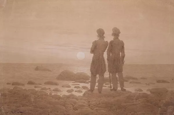 Two Men by the Sea