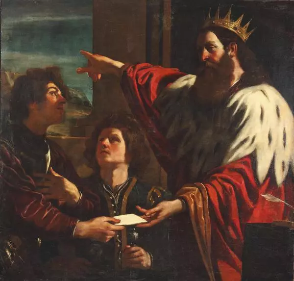 King David Handing the Letter to Uriah