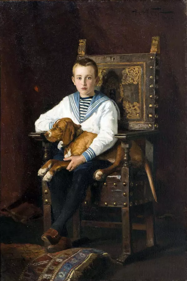 A Portrait of Mordvinov Boy