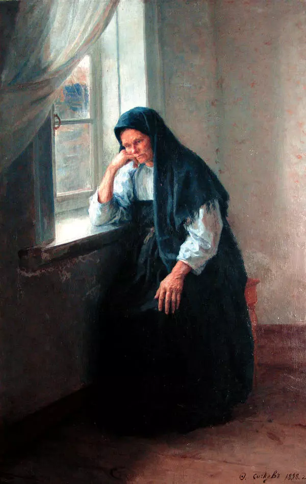 Портрет А.И. Сычковой, матери художника