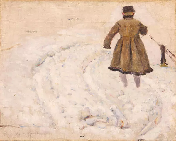 Мальчик на снегу