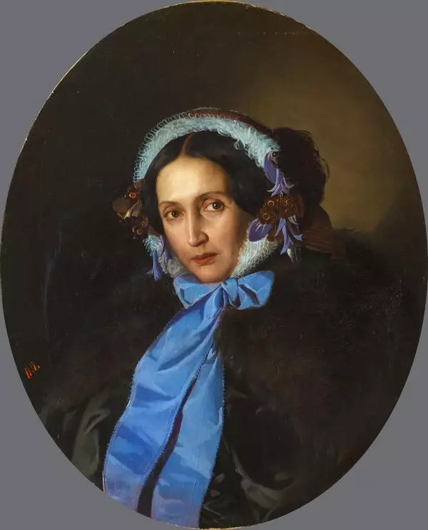 Портрет дамы в синем капоре