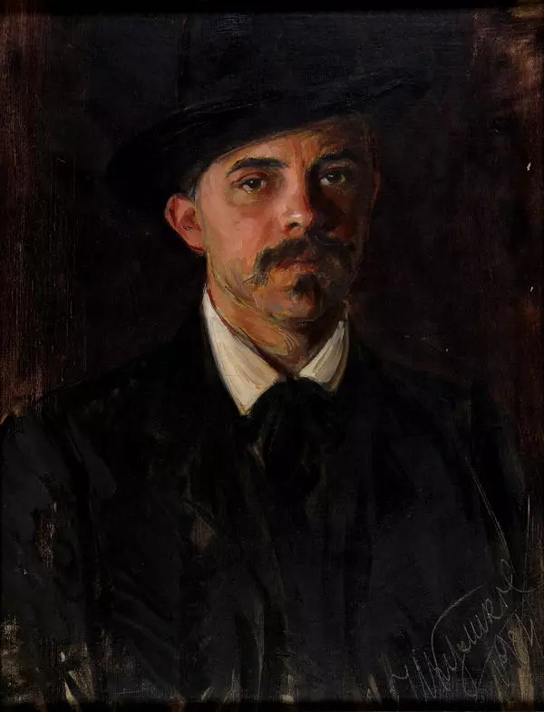 Портрет художника Л.В. Попова