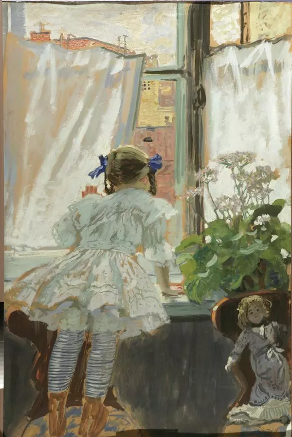 У окна. Портрет Ирины Кустодиевой