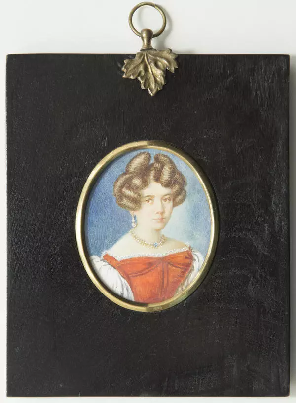 Акварельная копия портрета матери Чайковского