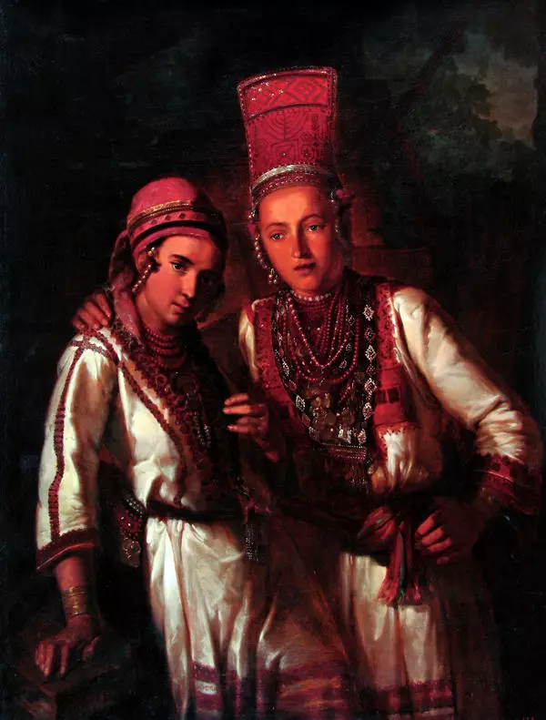 Two Young Mordovian Girls