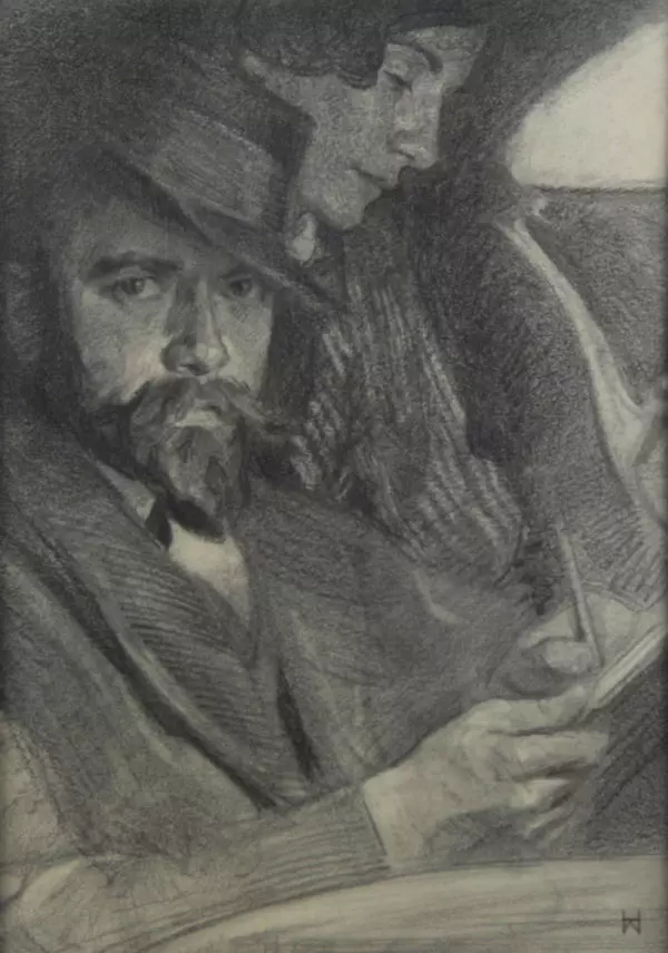 Self-Portrait with Wife