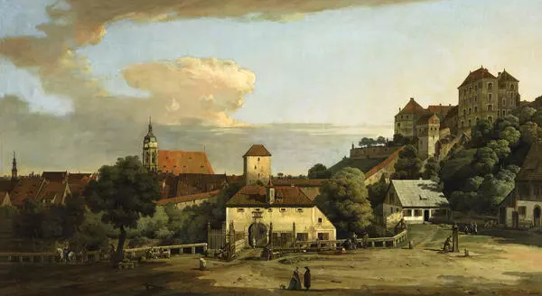 View of the upper gate in Pirna