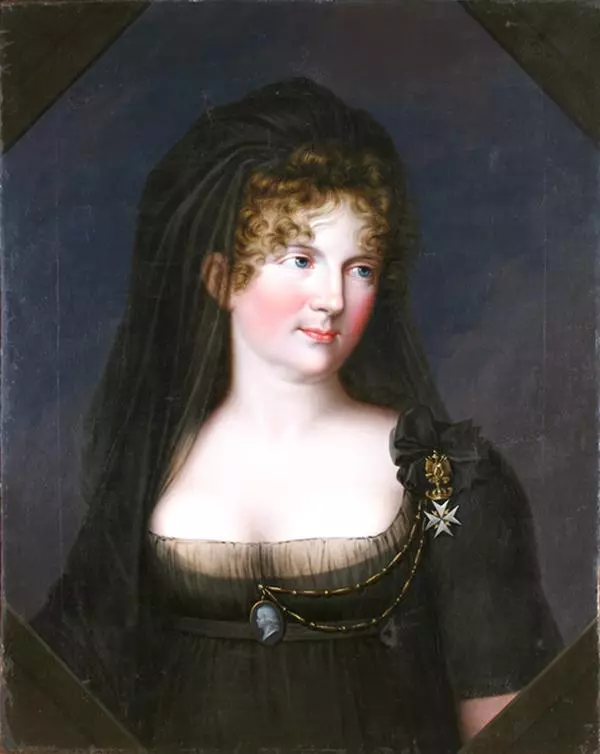 Портрет императрицы Марии Фёдоровны в трауре