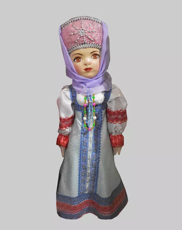 Кукла в народном костюме «Девушка на выданье»