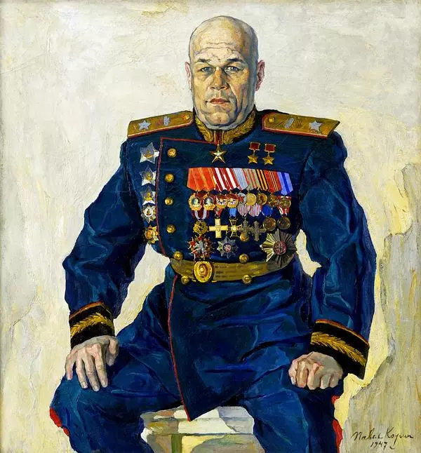 Портрет маршала Рыбалко П.С.