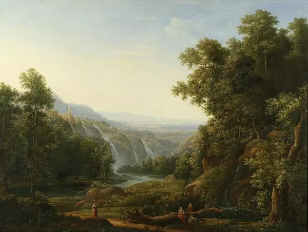 The Waterfalls in Tivoli near Rome
