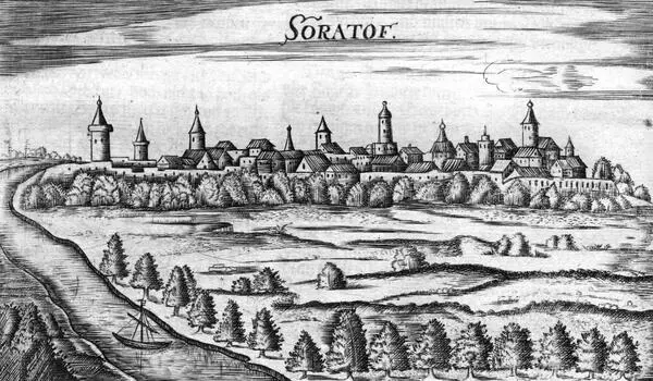 Drawing of the Saratov fortress