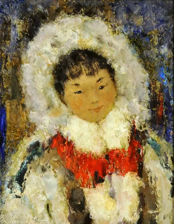 Girl with a Red Scarf 