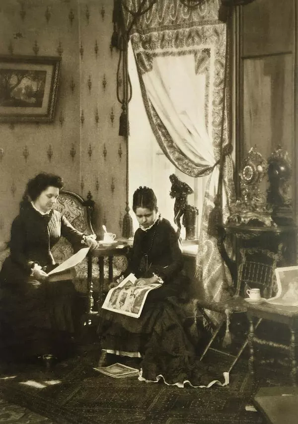 Olga Karelina with her daughter Lyudmila