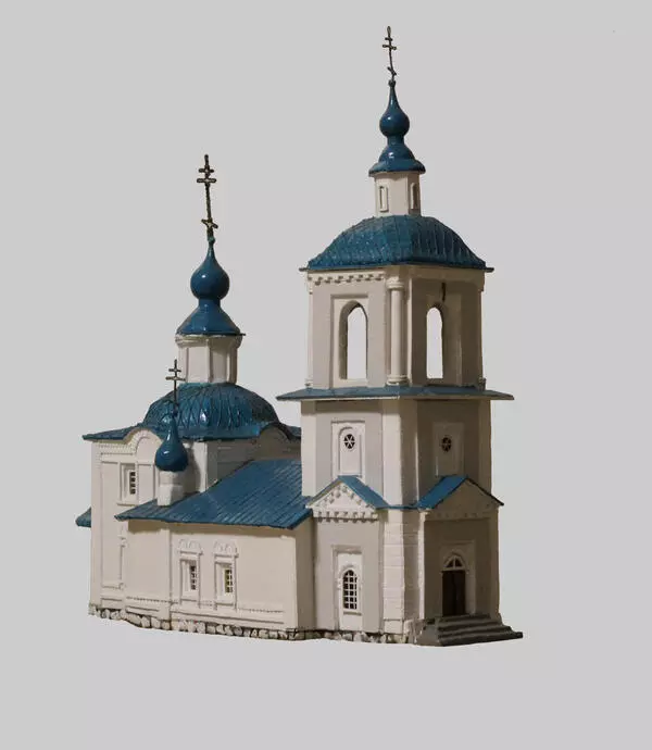 Макет Богоявленской церкви