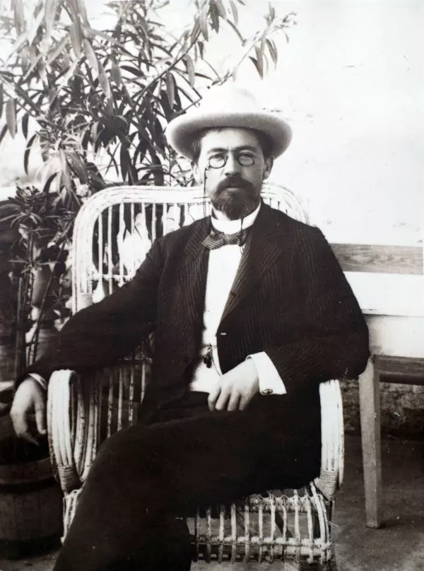 Photo of A.P. Chekhov in an Armchair