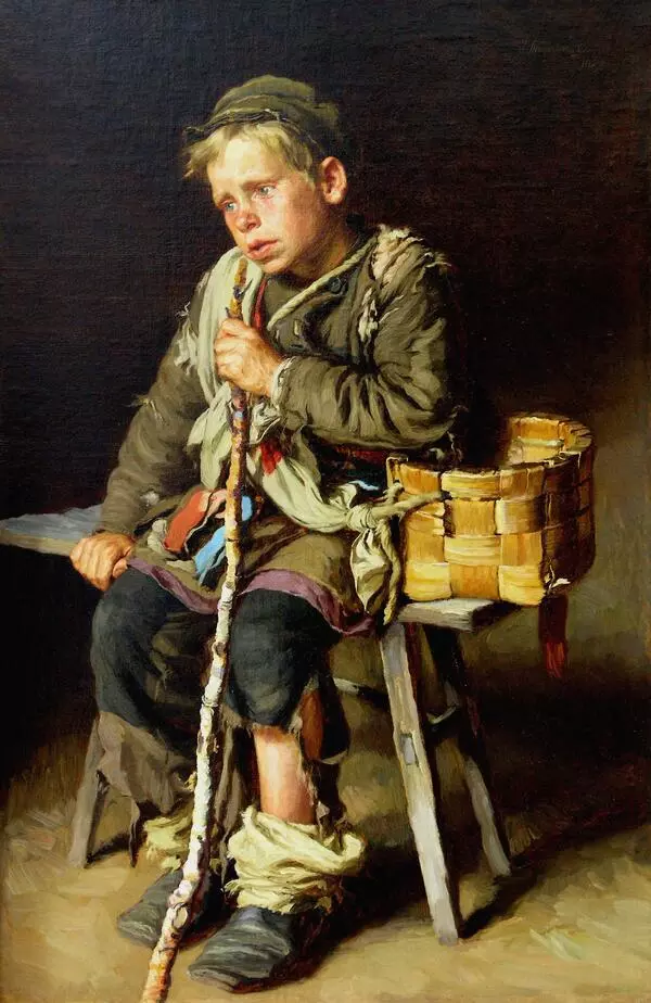 A Beggar Boy with a Basket