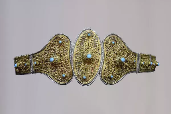 Серебряный женский пояс