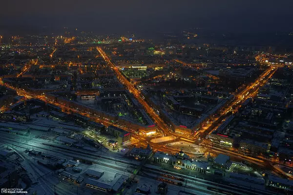 Лучевая система города