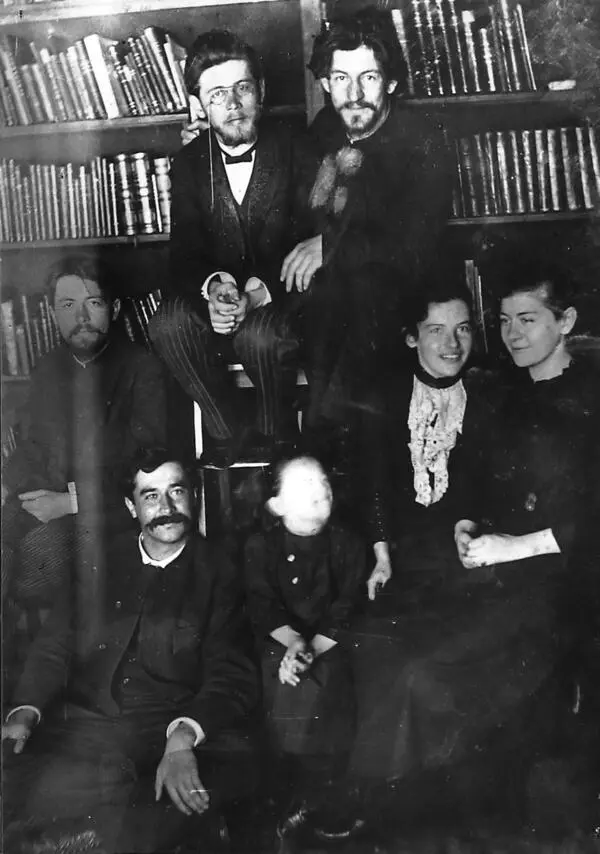 Anton Chekhov with his guests