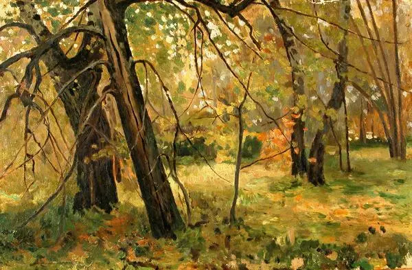 Autumn landscape. Corner of the Melikhovo estate