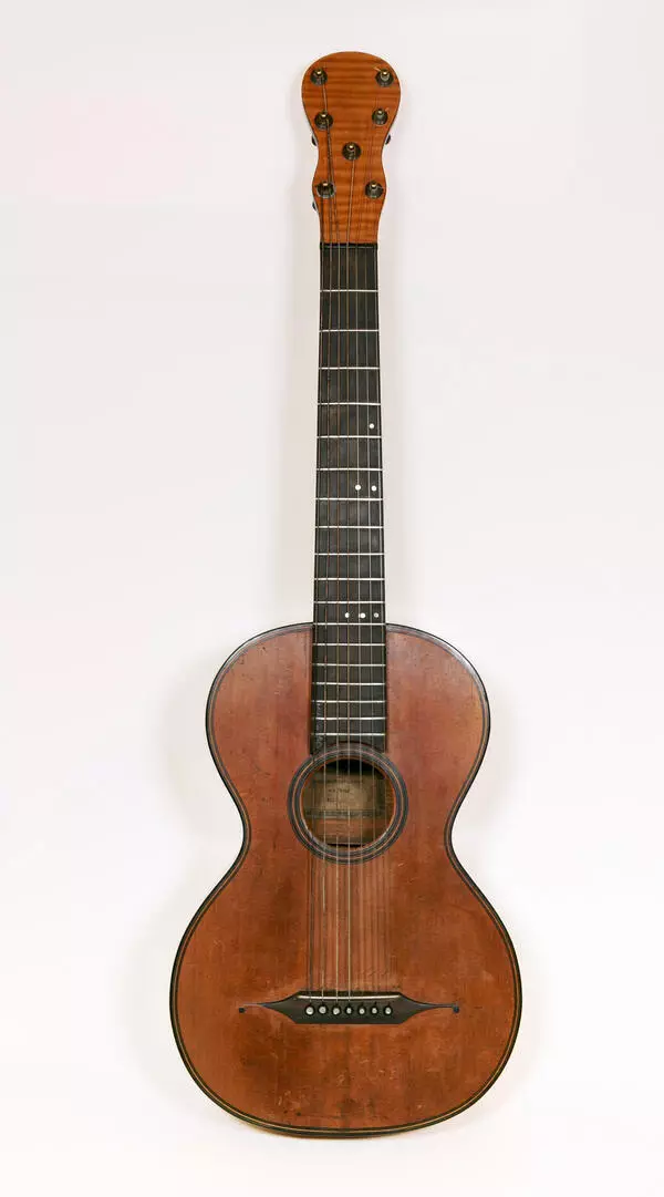 Seven-string guitar of the “gypsy singer Tanya”