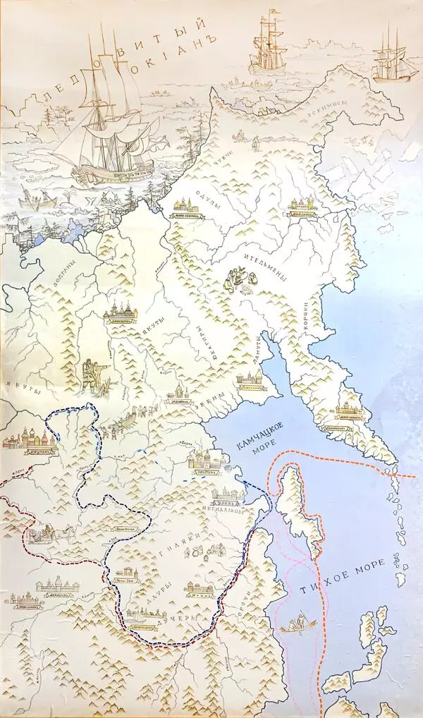 Карта Российской империи 1745 года