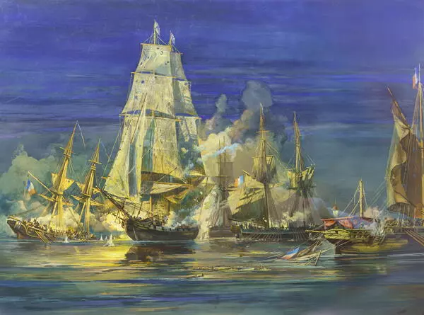 Battle of the “Alexander” Brig and French Ships