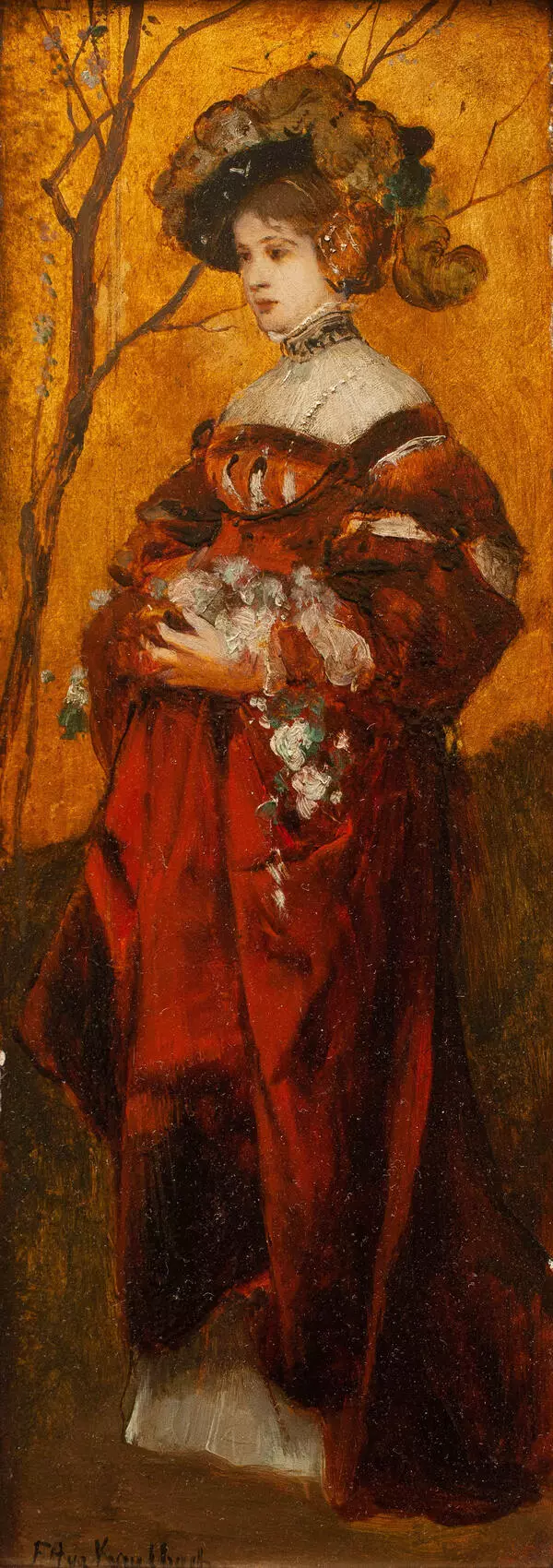 Lady with Flowers