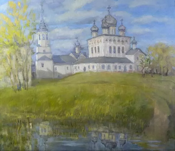 Spring. Derevyanitsky Monastery