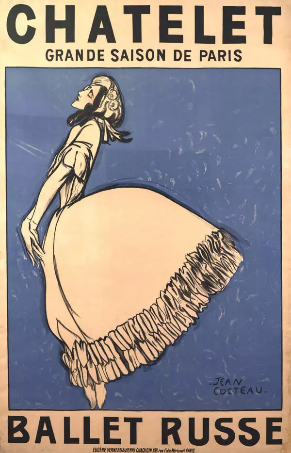 Poster depicting Tamara Karsavina