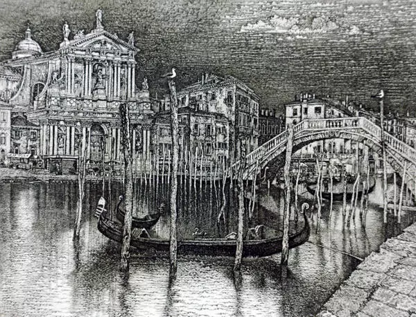 Venice. Gondolas