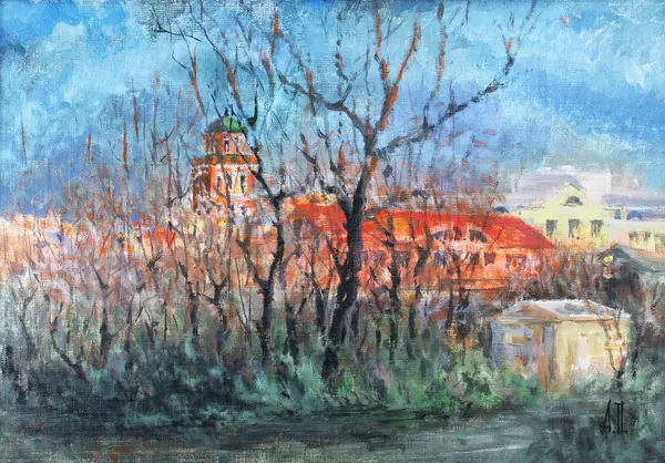 Осень из окна мастерской