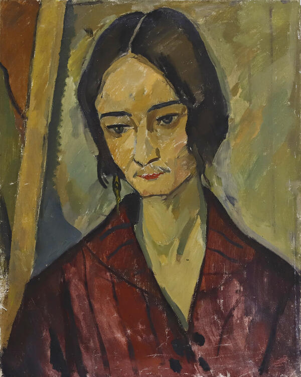 Portrait of the artist Elena Zazerskaya