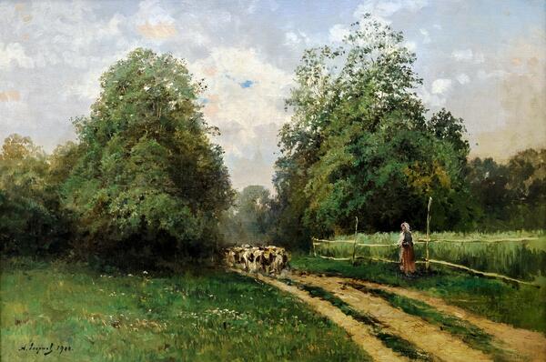 Landscape with Cows