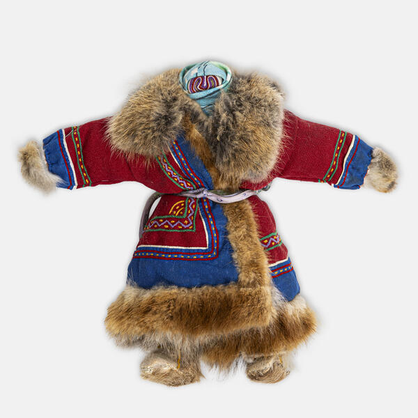 Female doll in a winter sak coat