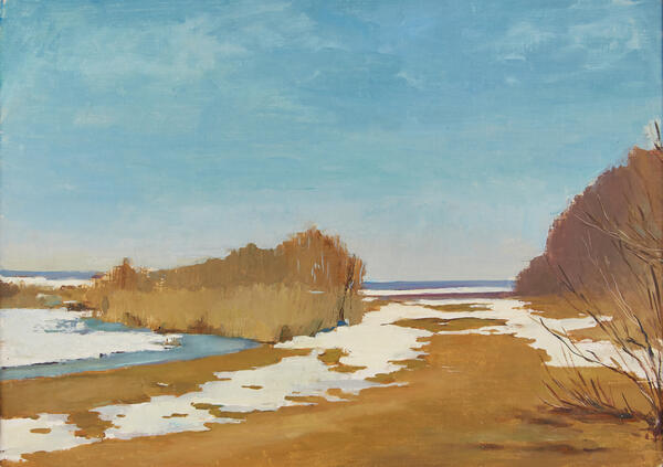 Nikolina Gora. The Moscow River in Early Spring