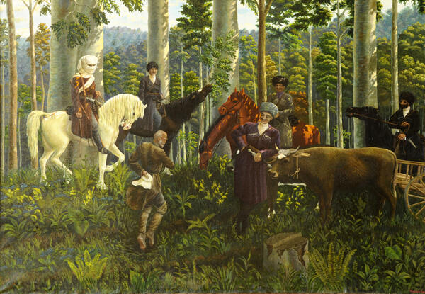 Крестьянин и абреки