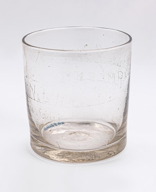 Glass sent by Herzen to Natalya Zakharina
