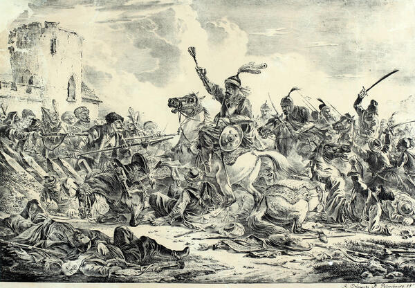 Battle Between Georgians and Highlanders