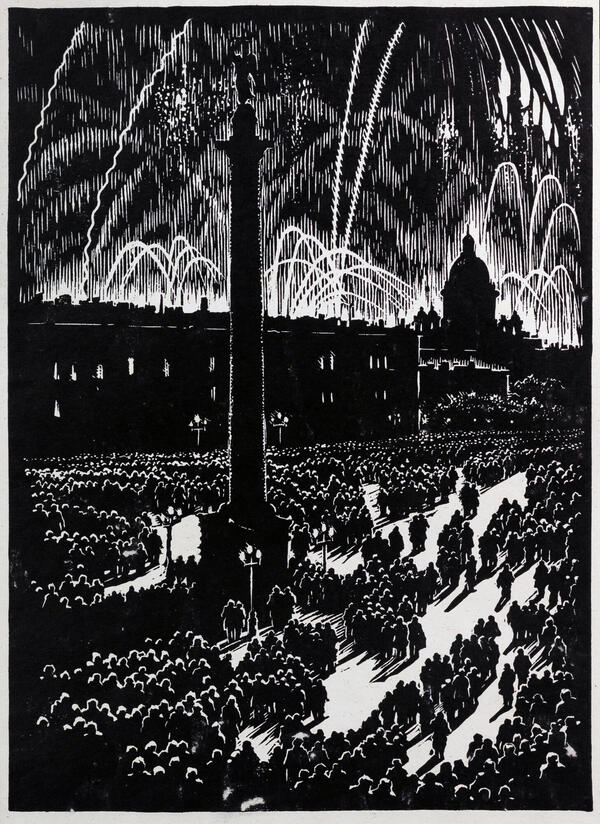 Victory Fireworks in Leningrad