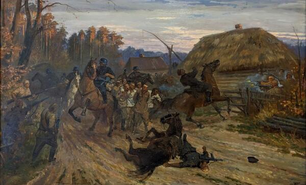 Нападение на немцев в деревне Хацунь