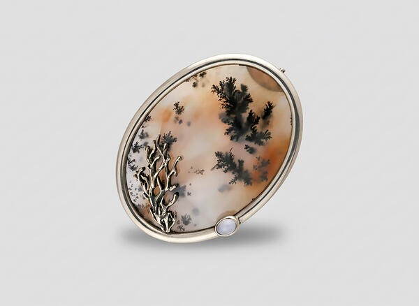 Brooch “Foggy Morning”
