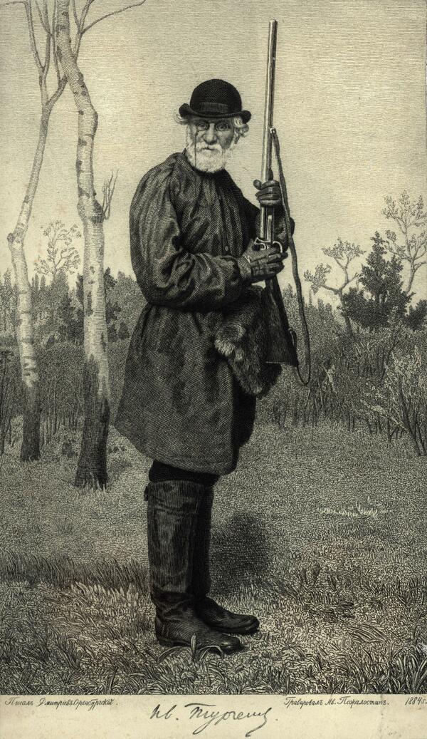 Portrait of Ivan Turgenev on the Hunt