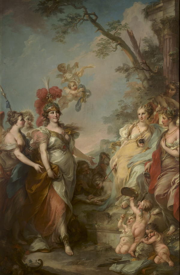 Екатерина II в образе Минервы