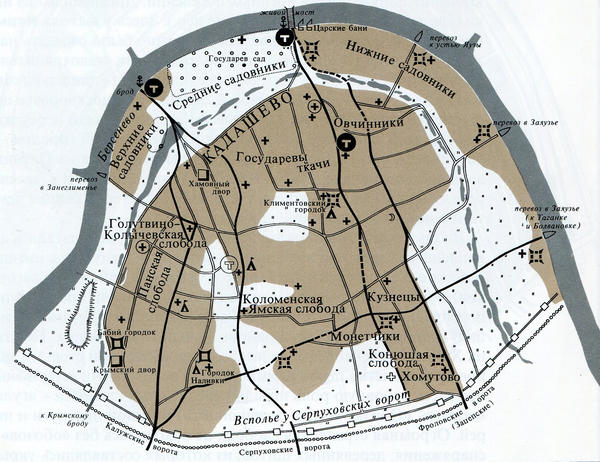 Старая карта замоскворечья