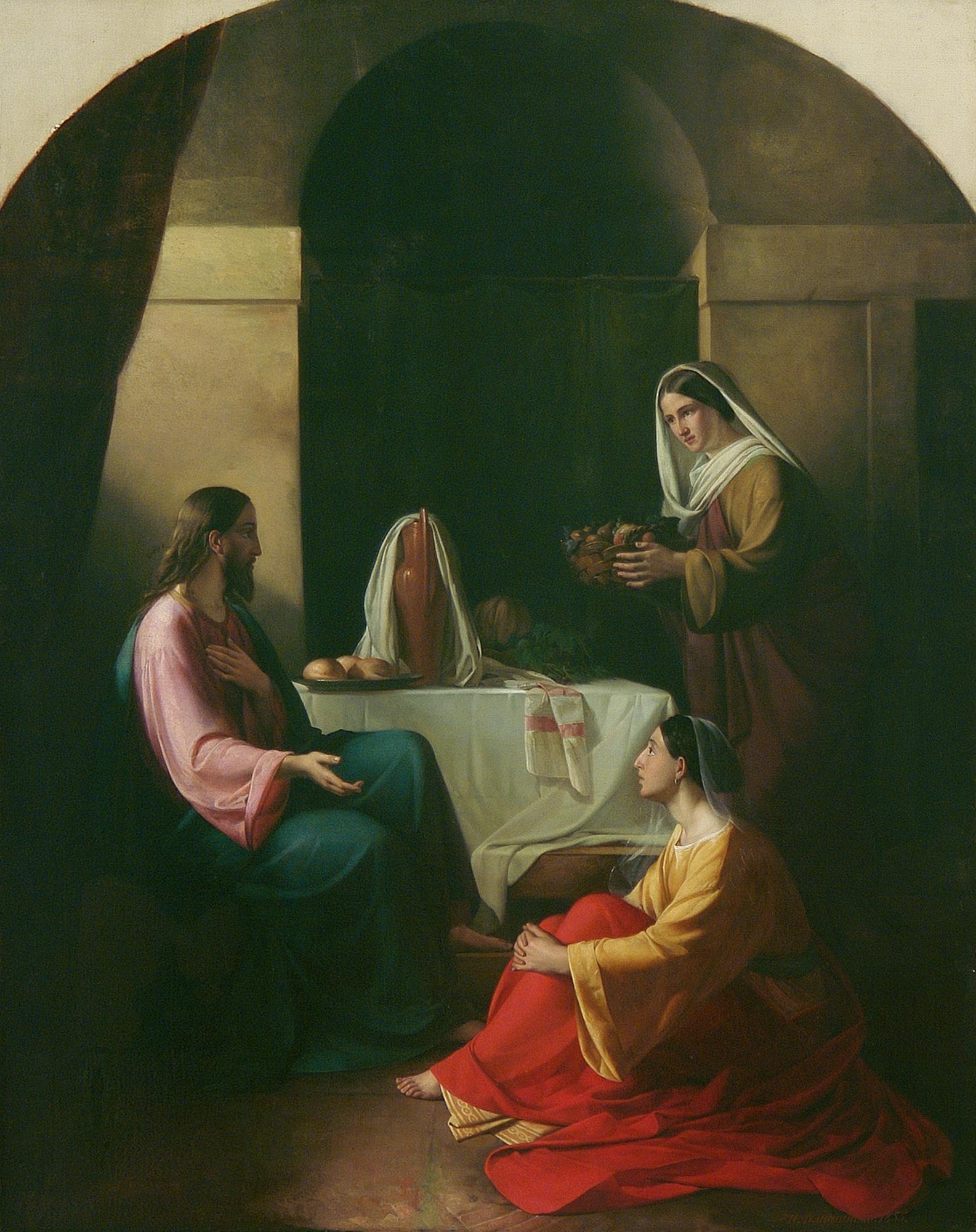 Доклад по теме Христос в доме Марфы и Марии. Популярные сюжеты